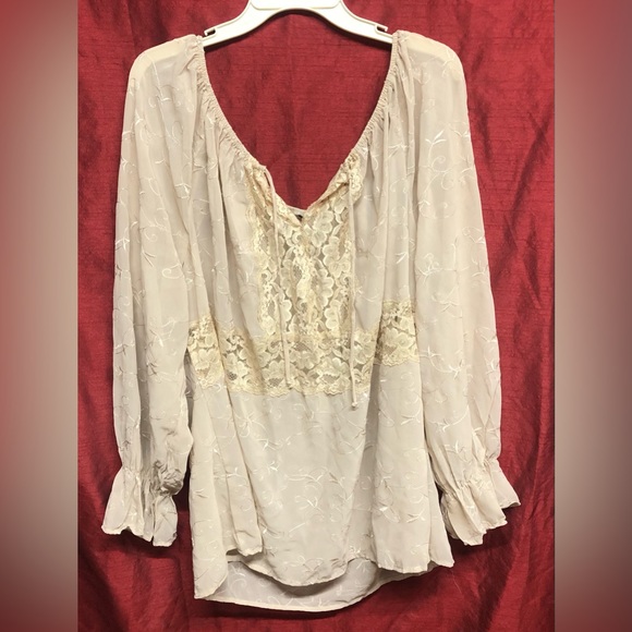 Fair/cottage core majestic laced blouse - Picture 1 of 7